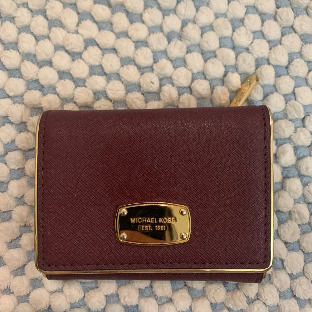 Michael kors wallet dark purple